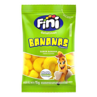 Bala Gelatina Bananas Fini 15g